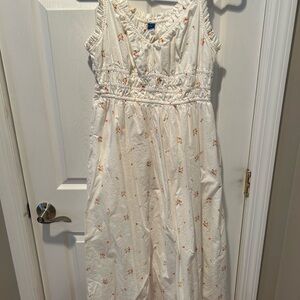 White Floral Dress